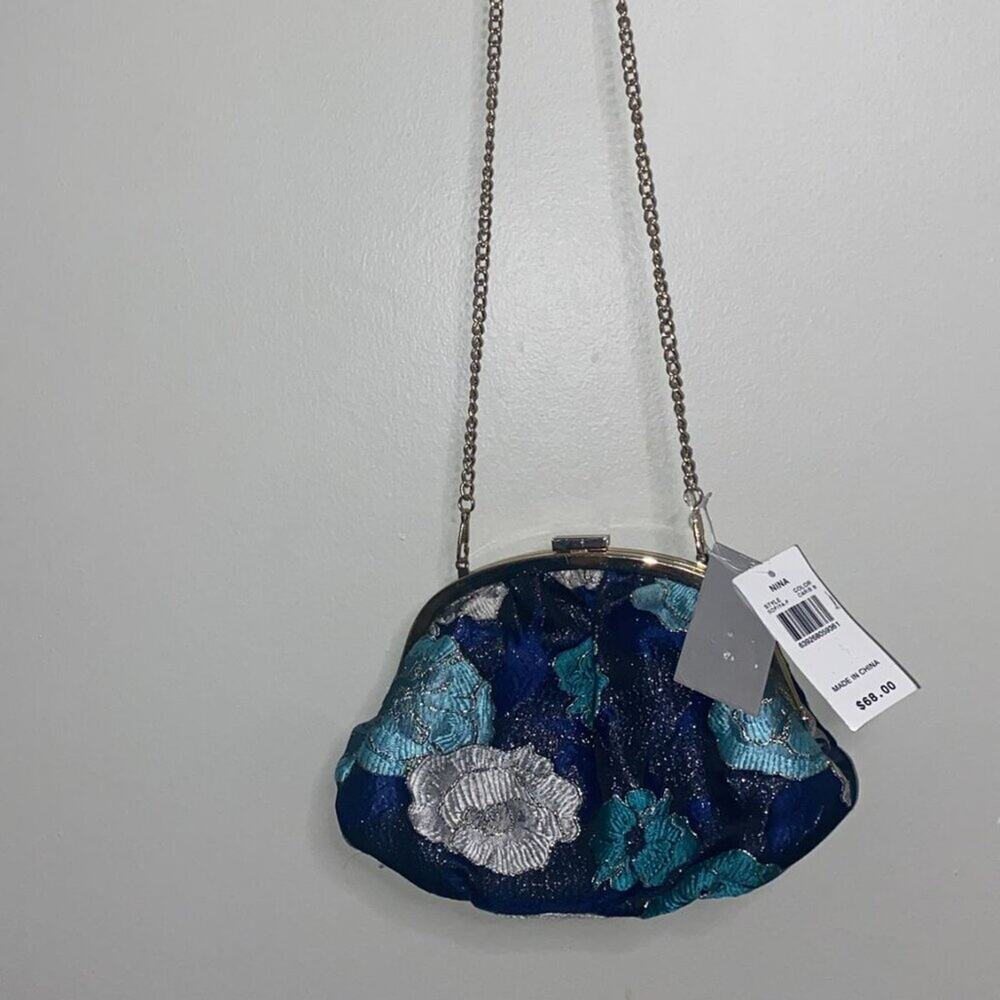 Mini Floral Print Handbag by Nina - Picture 6 of 7
